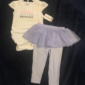 Carter’s 2 piece tutu set. Baby Girl NWT.